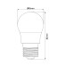 Braytron 5w E27 LED G45 Mini Glop Ampul 6500K - BA11-00523