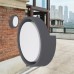 Braytron 12w Walls-D-RND Siyah Dış Mekan IP65 Aplik 3000K - BG38-00702