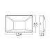 Braytron 3w Vekta-B-WLS Siyah Dış Mekan IP65 Aplik 3000K - BG38-02101