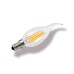 Ecolite 4w E14 Şeffaf Kıvrık Mum FILAMENT CANDLE FLAME Led Ampul - C35.FL.TP.4W.27K