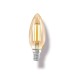 Ecolite 4w E14 Rustik FILAMENT GOLD Buji Led Ampul - C35.GD.4W.22K