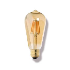 Ecolite 4w E27 ST64 Rustik FILAMENT GOLD Led Ampul - ST64.GD.4W.22K