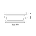 Goya 18w Sıva Üstü Kare Led Panel Armatür - GY1884-18