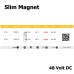 Slim Magnet Mercekli Armatür 12w  23cm - Mol6055