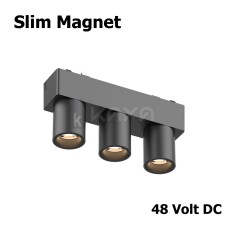 Slim Magnet 3 lü Mercekli Armatür 6w  12cm - Mol6067