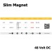 Slim Magnet Sarkıt Armatür Küre 6w - Mol6071