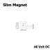 Slim Magnet Opal Silindir Mafsallı Lineer Armatür 18w 60cm - Mol6075