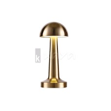 Dokunmatik Şarjlı Masa Lambası Mantar Mat Gold - Mol8091
