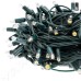 Işık Zinciri 10mt - 100 LED Sabit Işık Yeşil Kablolu  IP44 Eklenebilir
