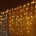 Işıklı Perde 2m 192 LED Saçak 90-70-50 cm Çakarlı - KY-402