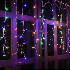 Işıklı Perde 2m 192 LED Saçak 90-70-50 cm Çakarlı - KY-402