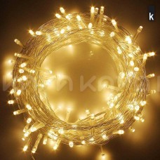 Işık Zinciri 10mt - 100 LED Şeffaf 2MM Kablolu  IP44 Eklenebilir