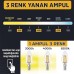 ŞENCAN 6w E14 C35 Rustik Led Ampul 3 RENK