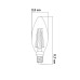 ŞENCAN 6w E14 C35 Rustik Led Ampul 3 RENK
